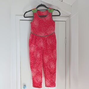 VTG Watermelon Girl's Overall Summer Whimsical Garden Playtime Tropical 6